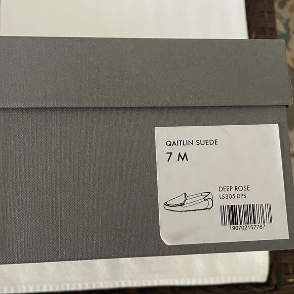 Aquatalia Qaitlin Loafers/Drivers NWB-7-Deep Rose Suede - Picture 9 of 9